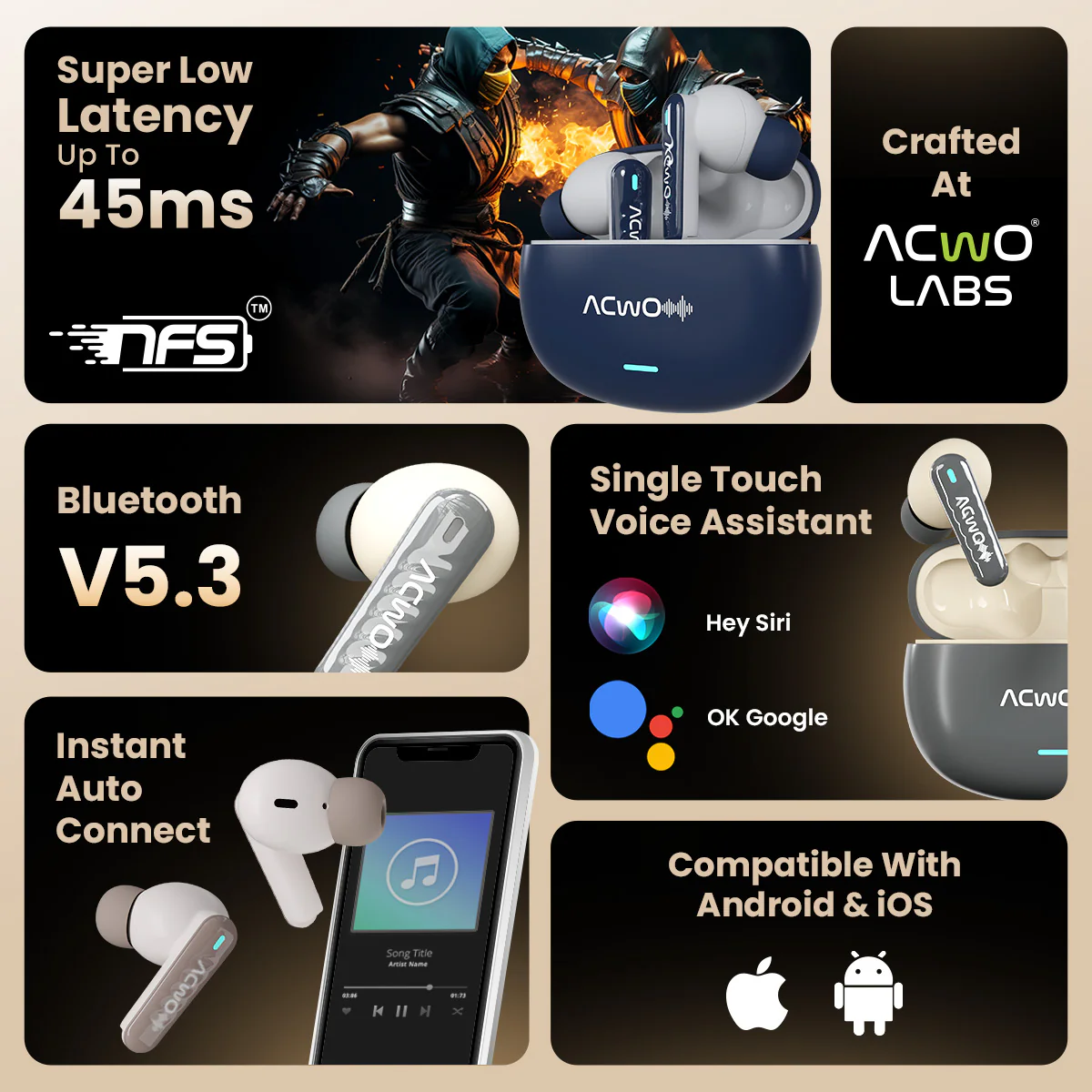 DwOTS 727 -  Bisque Beige Earbuds - Image 38