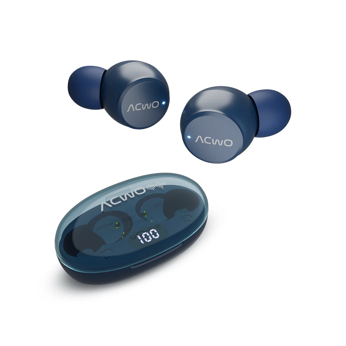 DwOTS Trans [Blue]  Earbuds - Image 3