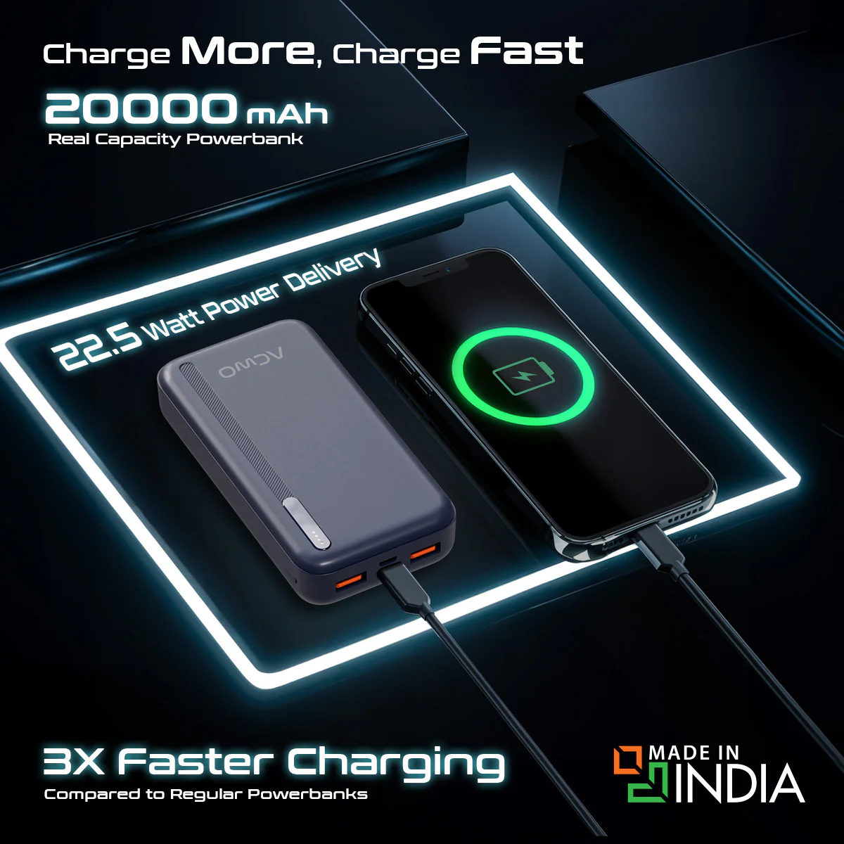 POwER 721 - 20000 mAh Fast Charging [ Portable Powerbank ] - Image 3