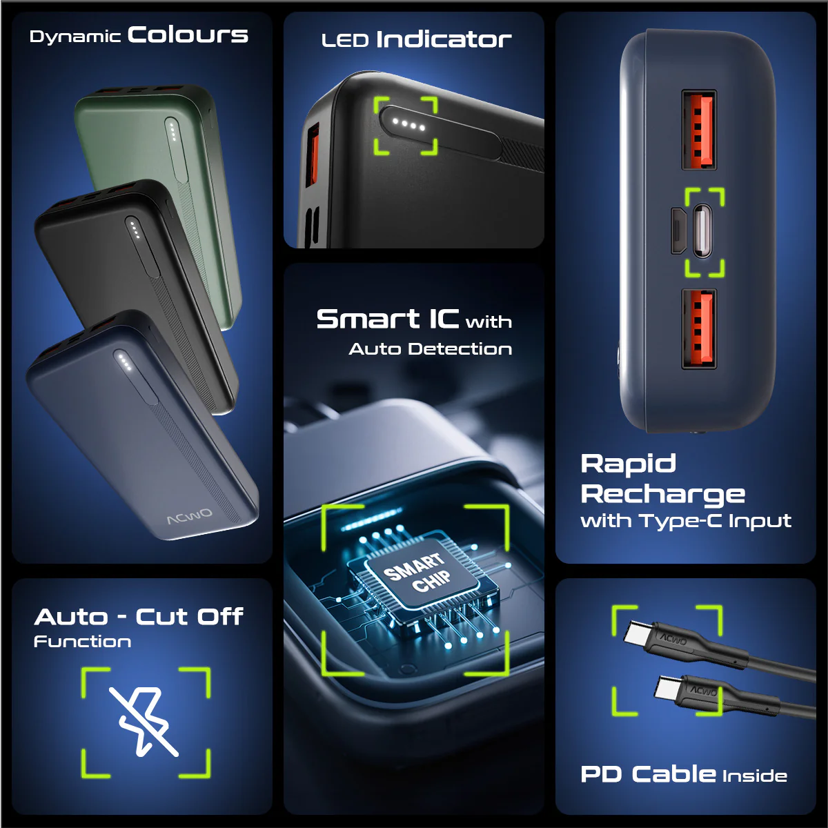 POwER 721 - 20000 mAh Fast Charging [ Portable Powerbank ] - Image 30